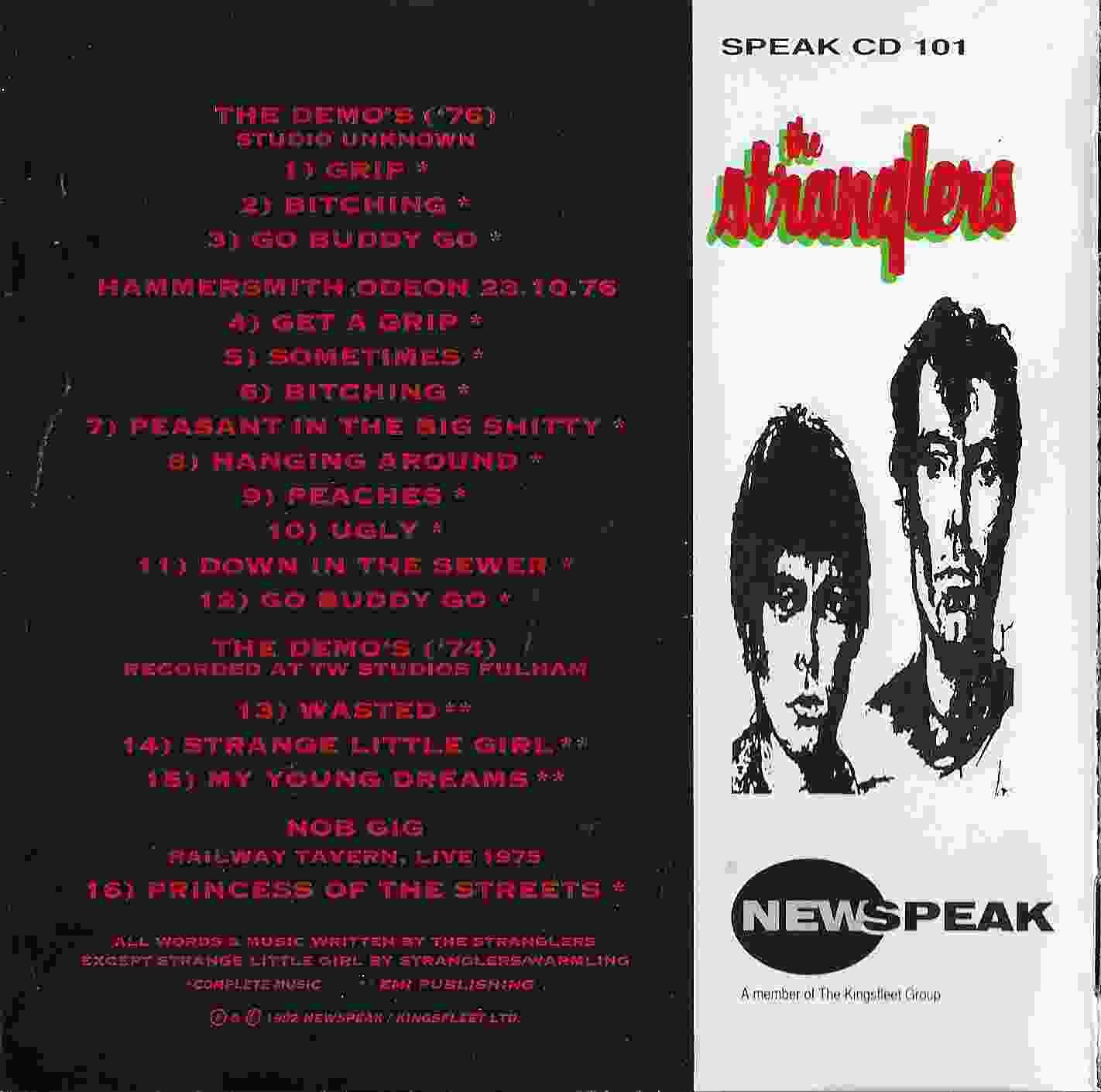 Middle of cover of SPEAKCD 101